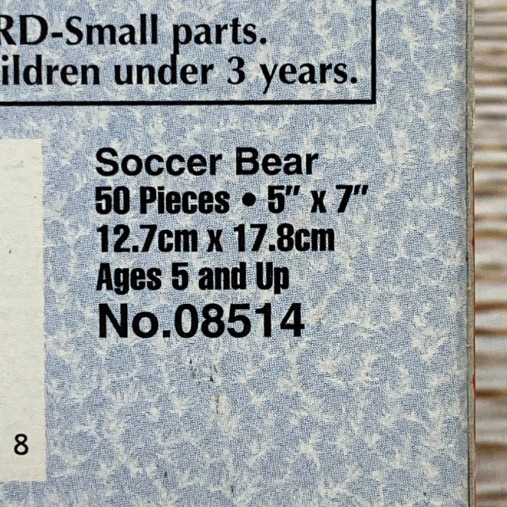 Coca-Cola Polar Bear Soccer‎ Ultra Mini 50 Piece Puzzle 1998 Collectible